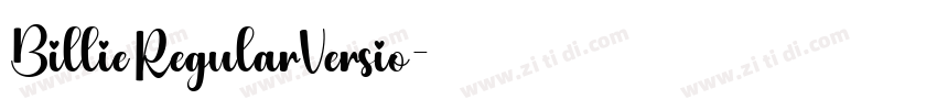 Billie RegularVersio字体转换